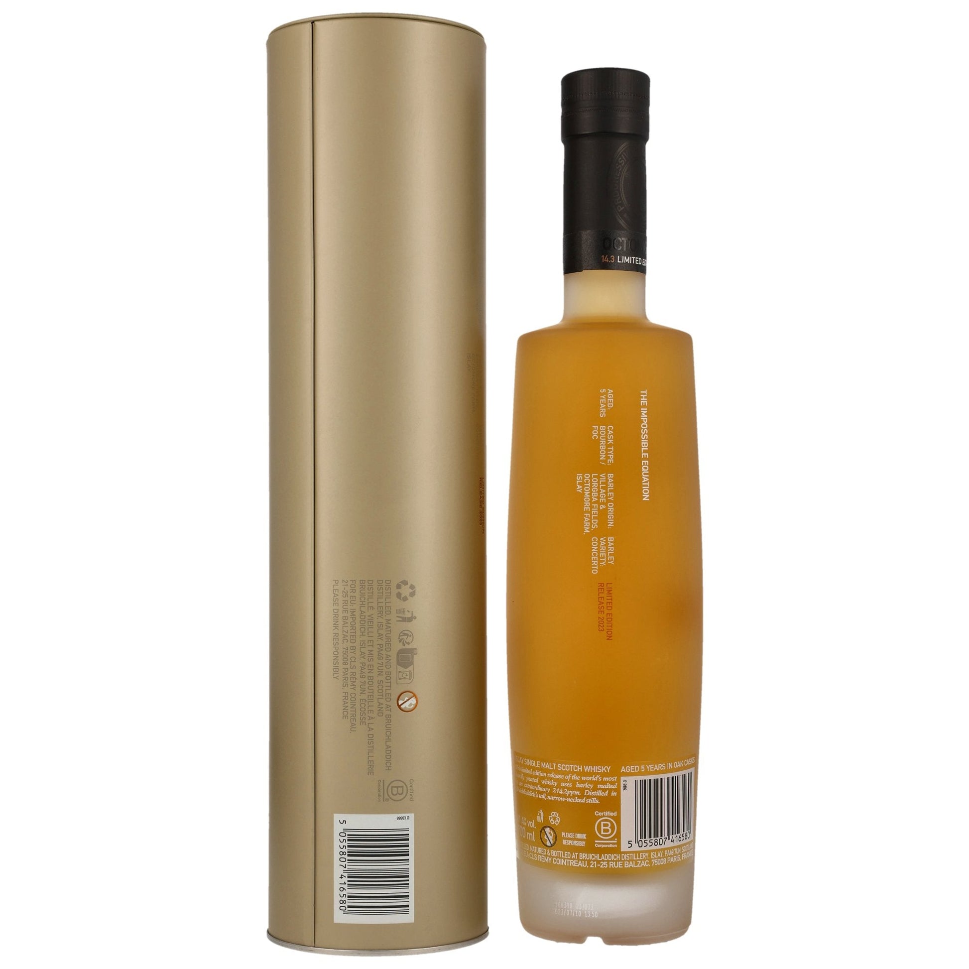 Octomore 14.3 | 5 Jahre | 214.2 PPM | Bourbon & Wine Casks | 61,4%GET A BOTTLE