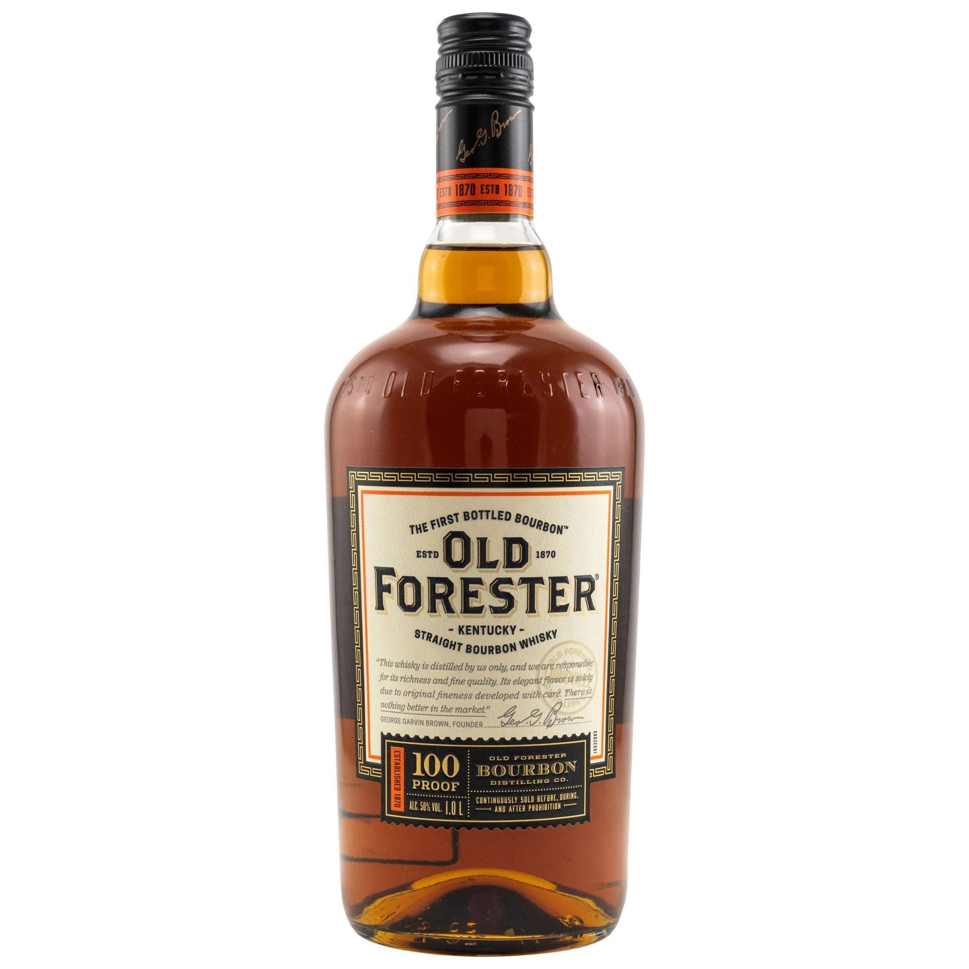 Old Forester | 100 Proof | Kentucky Straight Bourbon | 1l | 50%GET A BOTTLE