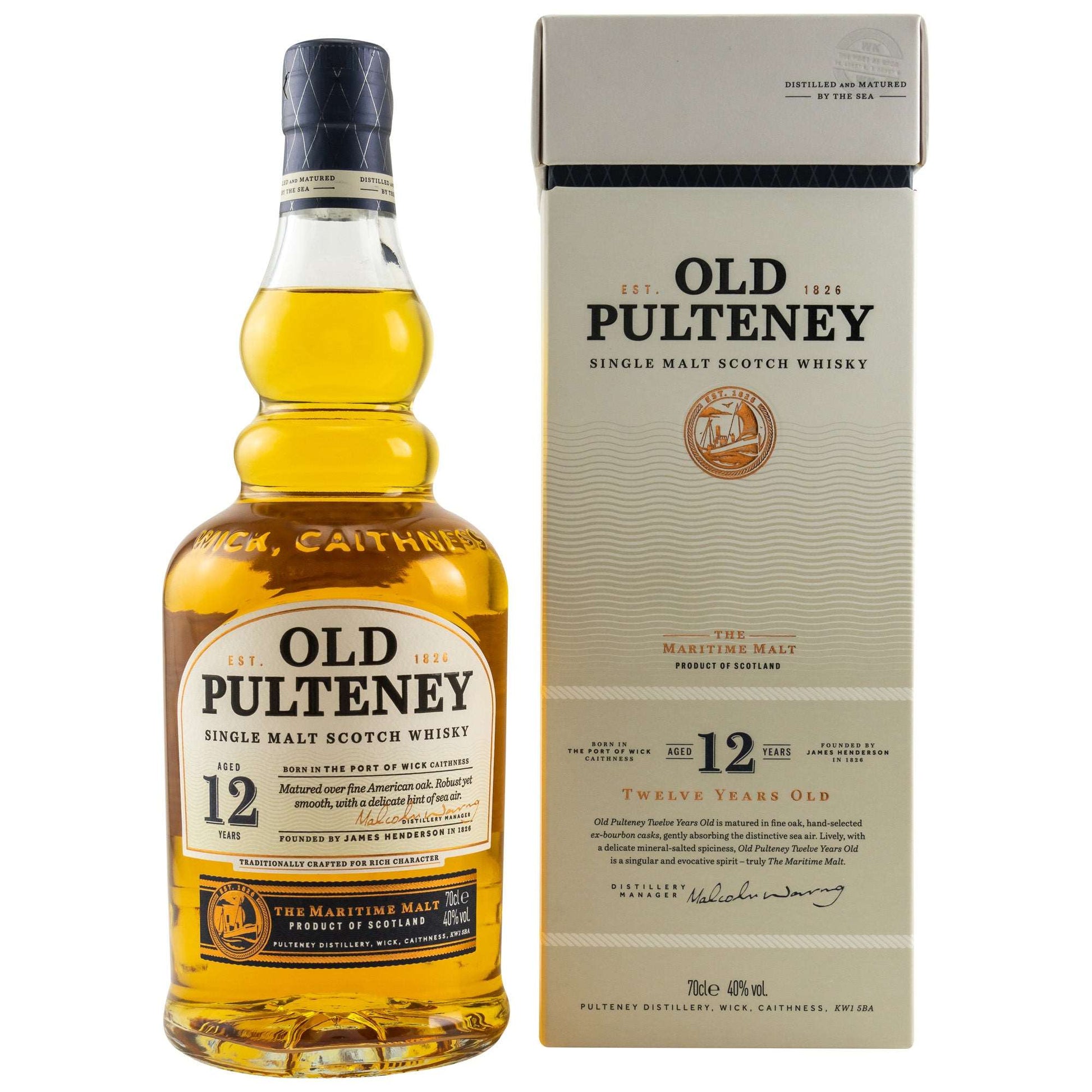 Old Pulteney | 12 Jahre | 0,7l | 40%GET A BOTTLE
