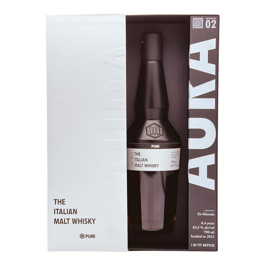 PUNI | AURA | 8,4 Jahre | Limited Edition 02 | Intensiv & Fruchtig | Italian Whisky | 0,7l | 63,5%GET A BOTTLE