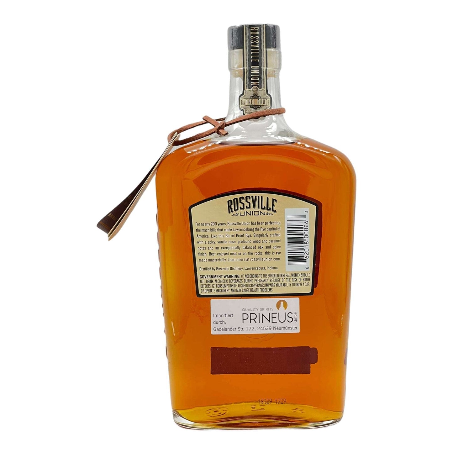 Rossville Union | Barrel Proof | Straight Rye Whiskey | 0,75l | 56,3%GET A BOTTLE