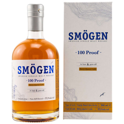 Smögen | 6 Jahre | 100 Proof | Batch 2 | Single Malt Swedish Whisky | 0,5l | 57,1%GET A BOTTLE