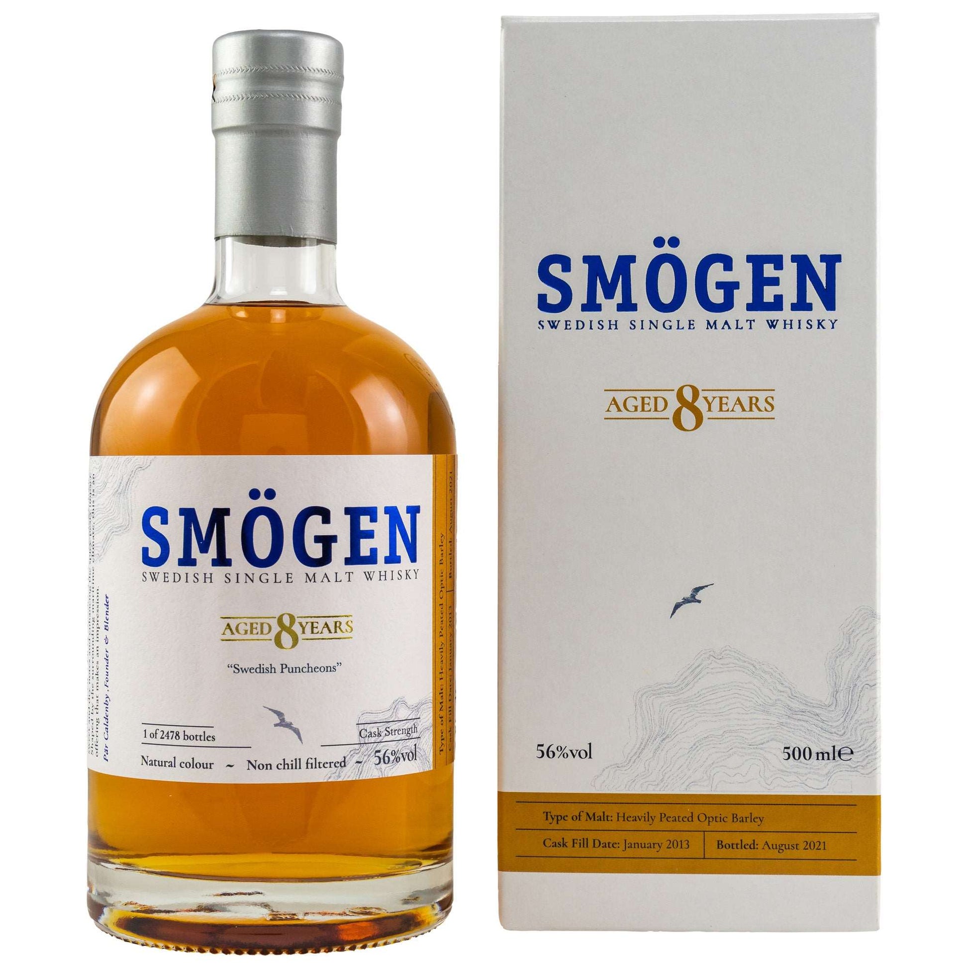 Smögen | 8 Jahre | 2013/2021 | Swedish Puncheons | Single Malt Swedish Whisky | 0,5l | 56%GET A BOTTLE
