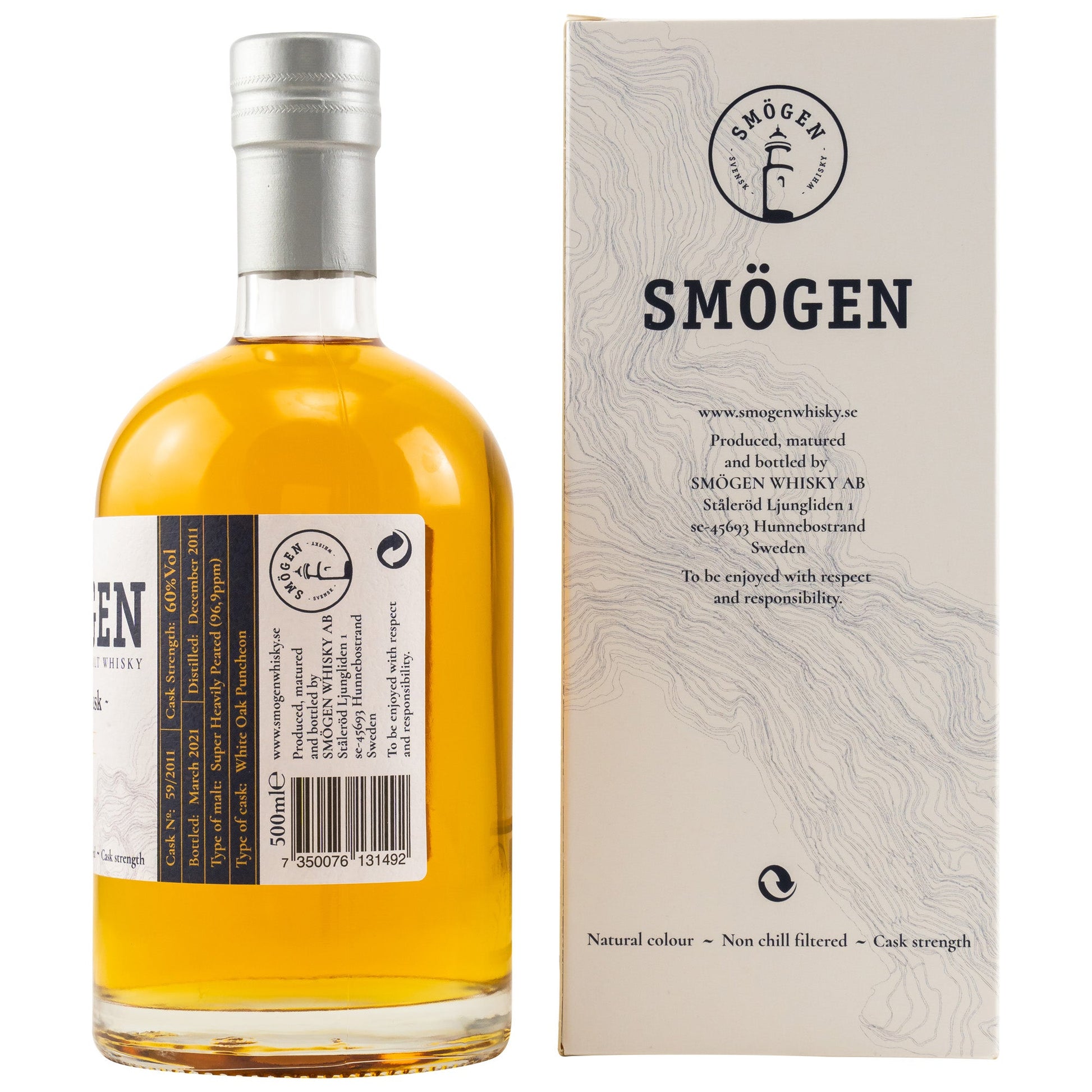 Smögen | 9 Jahre | 2011/2021 | Single Cask 59/2011 | Single Malt Swedish Whisky | 0,5l | 60%GET A BOTTLE