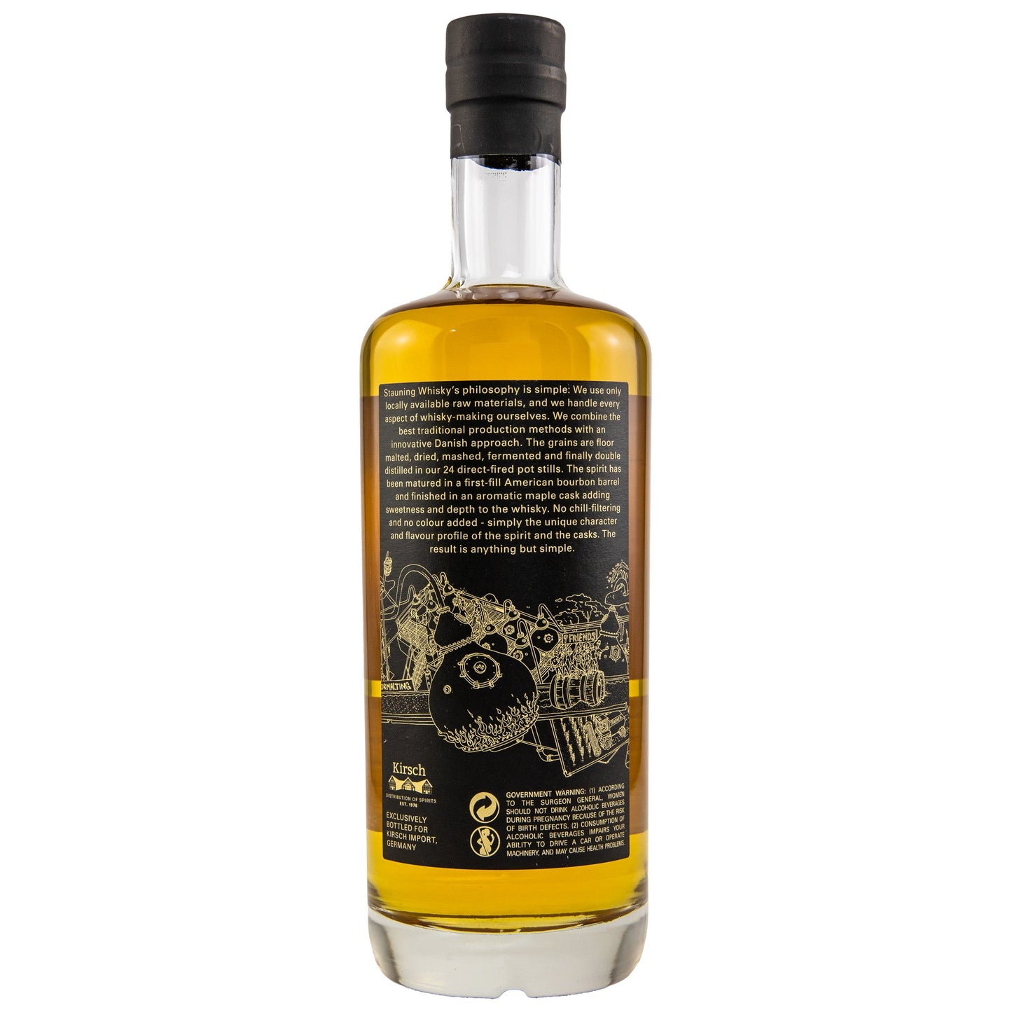 Stauning | 5 Jahre | 2017/2022 | Barley | Maple Syrup Cask #8400 | Danish Whisky | 0,7l | 57,6%GET A BOTTLE