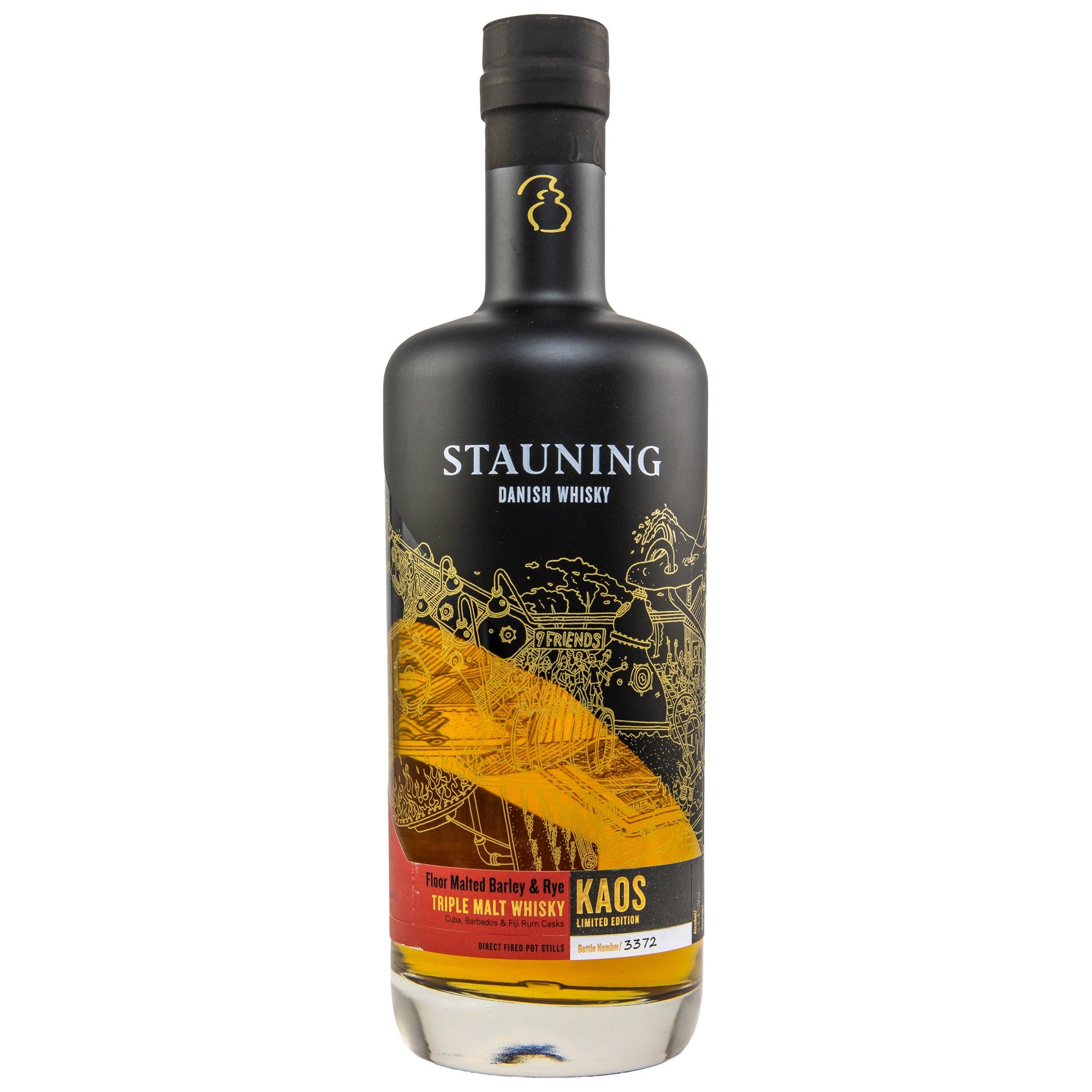 Stauning | KAOS | 4 Jahre | 2017/2022 | Rum Casks | Danish Triple Malt Whisky | 0,7l | 54,4%GET A BOTTLE