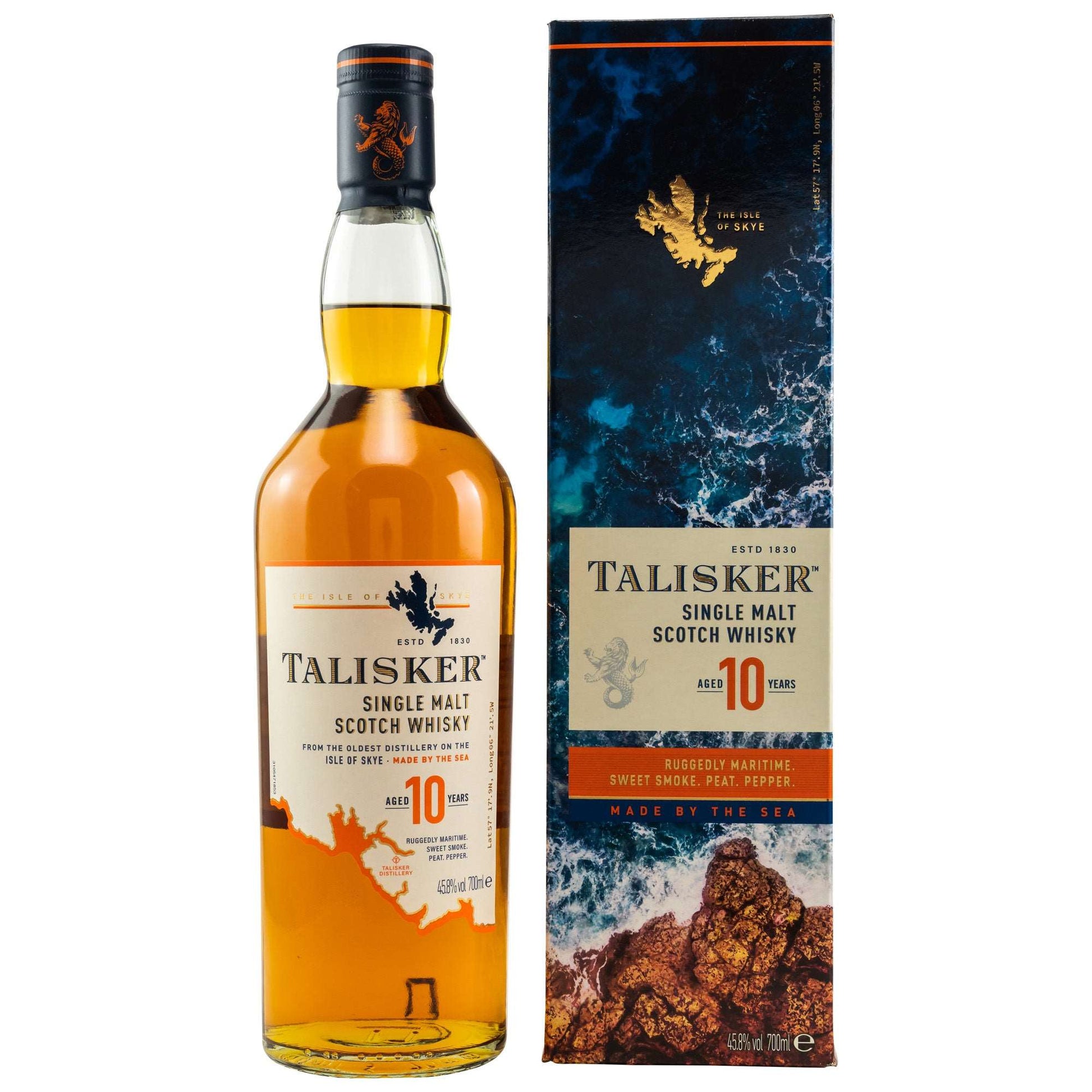 Talisker 10 YO Single Malt Scotch Whisky 0,7L (45,8% Vol.) - Talisker -  Whisky