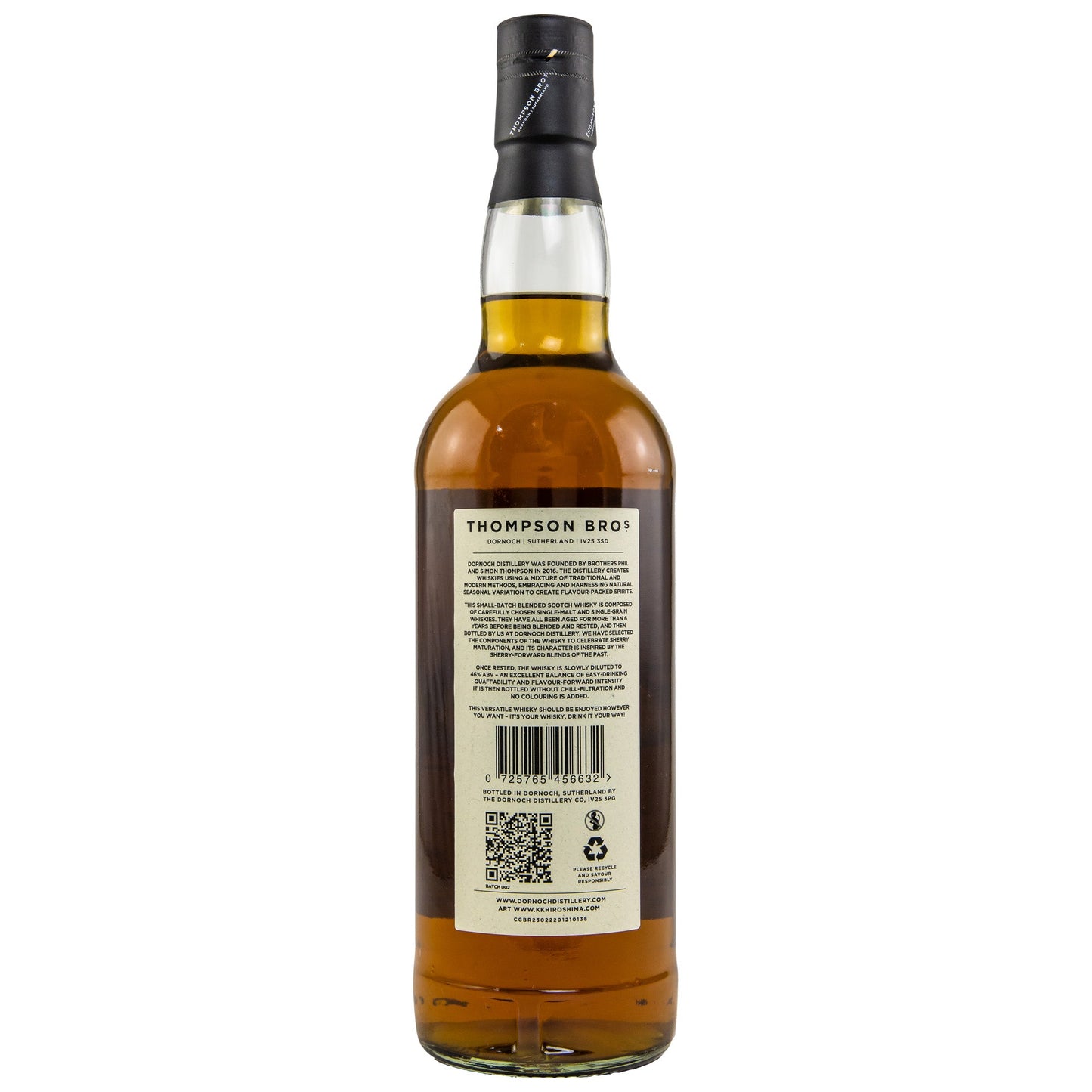 TB/BSW | 6 Jahre | Thompson Bros. | Blended Malt Scotch Whisky | 0,7l | 46%GET A BOTTLE