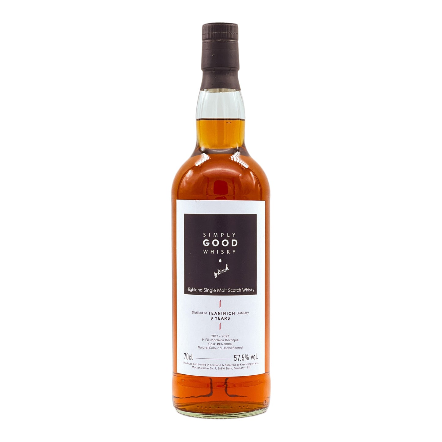 Teaninich | 9 Jahre | 2012/2022 | #KI-0006 | Simply Good Whisky | 0,7l | 57,5%GET A BOTTLE