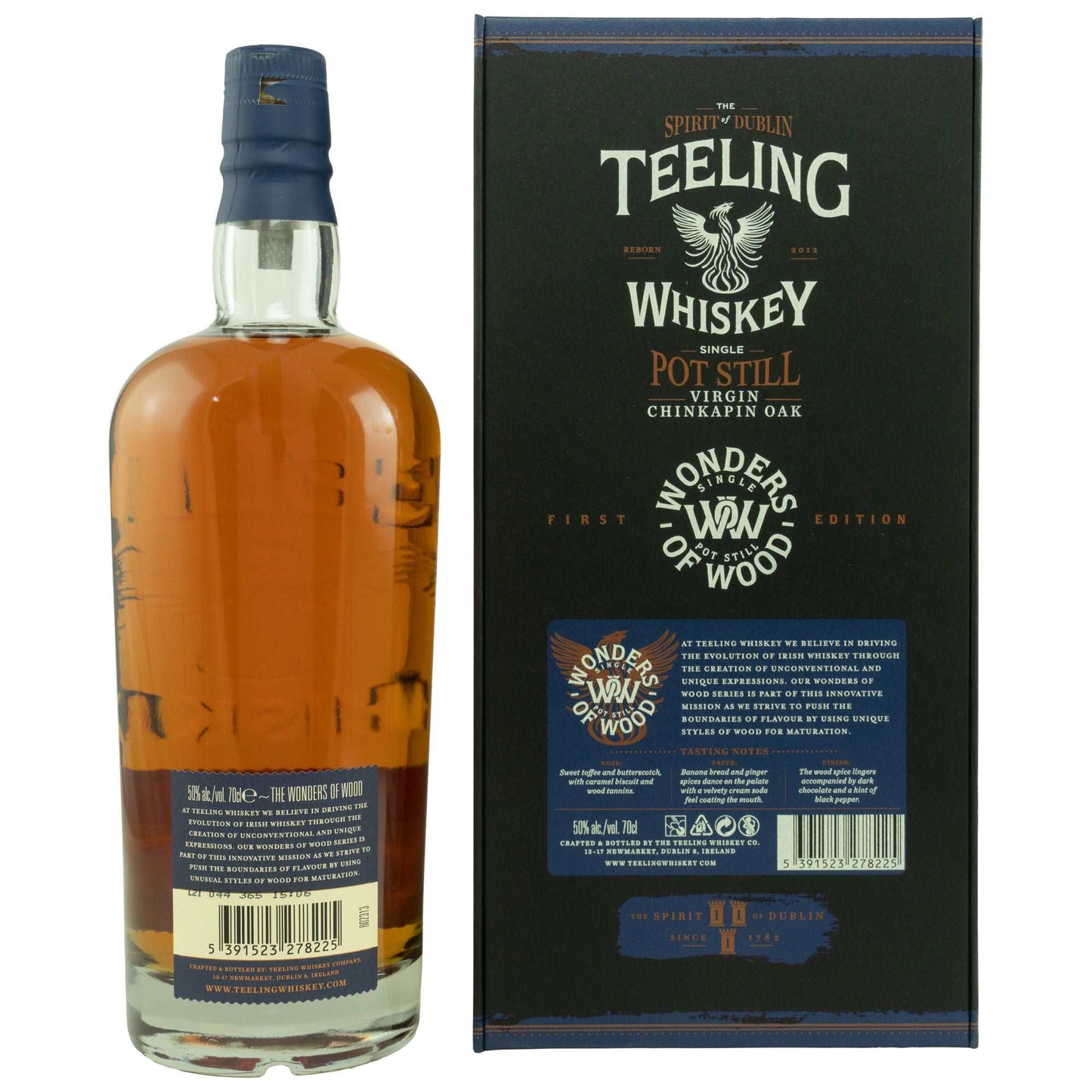 Teeling | Wonders of Wood | Virgin Chinkapin Oak | Single Pot Still Irish Whiskey | 0,7l | 50%GET A BOTTLE