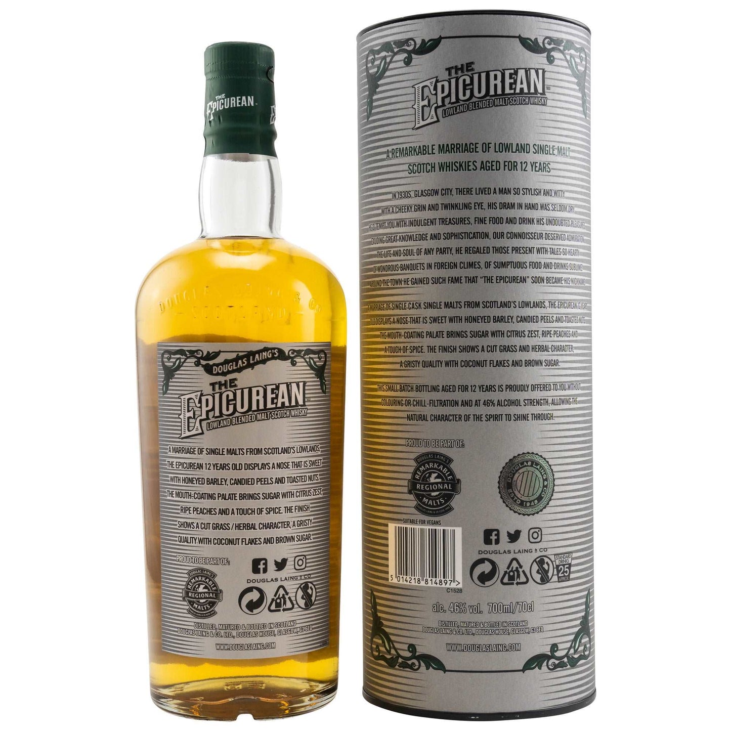 The Epicurean | 12 Jahre | Small Batch Release | Blended Malt Scotch Whisky | 0,7l | 46%GET A BOTTLE