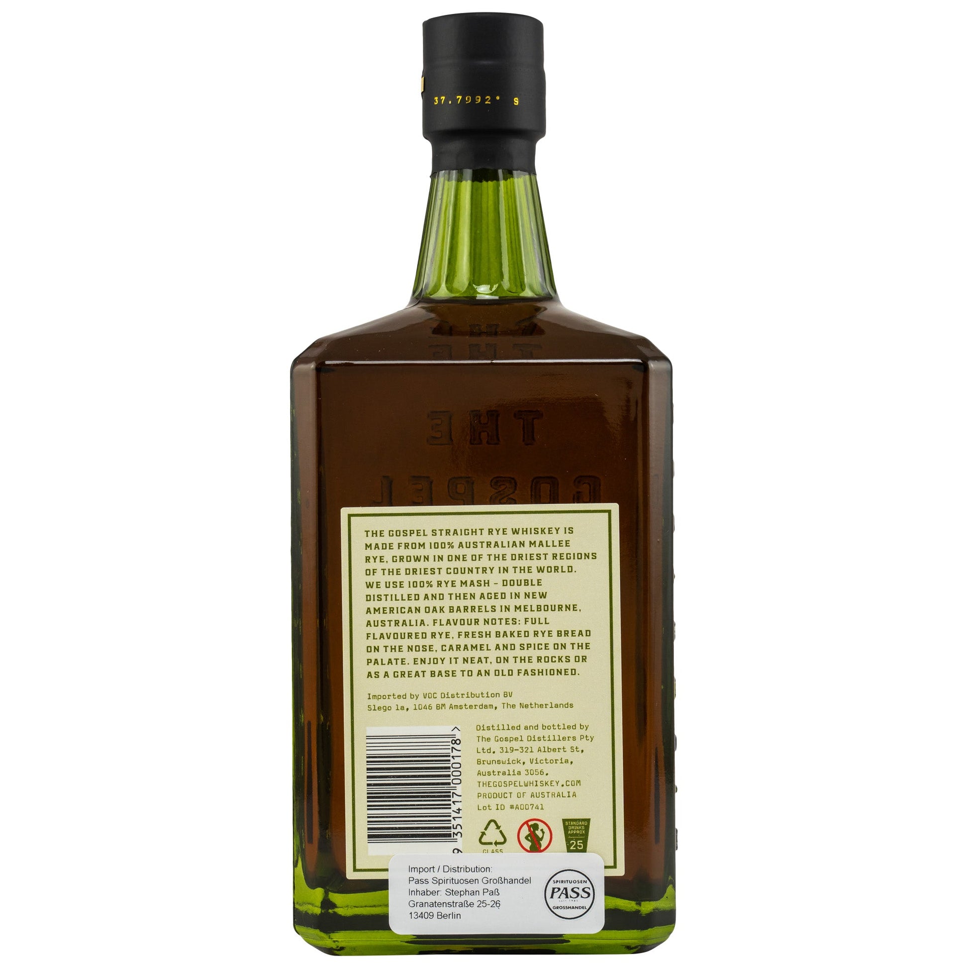 The Gospel | Straight Rye Australian Whiskey | 0,7l | 45%GET A BOTTLE