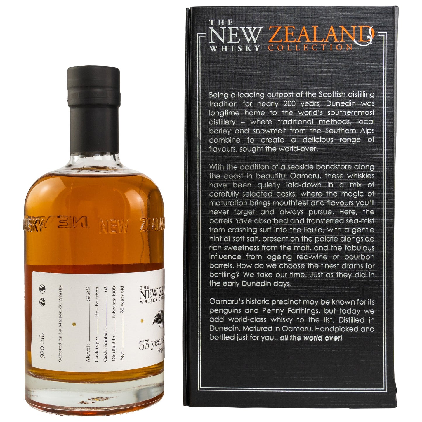 The New Zealand Whisky Collection | 33 Jahre | 1988/2021 | Single Cask #62 | New Zealand Whisky | 0,5l | 58,8%GET A BOTTLE