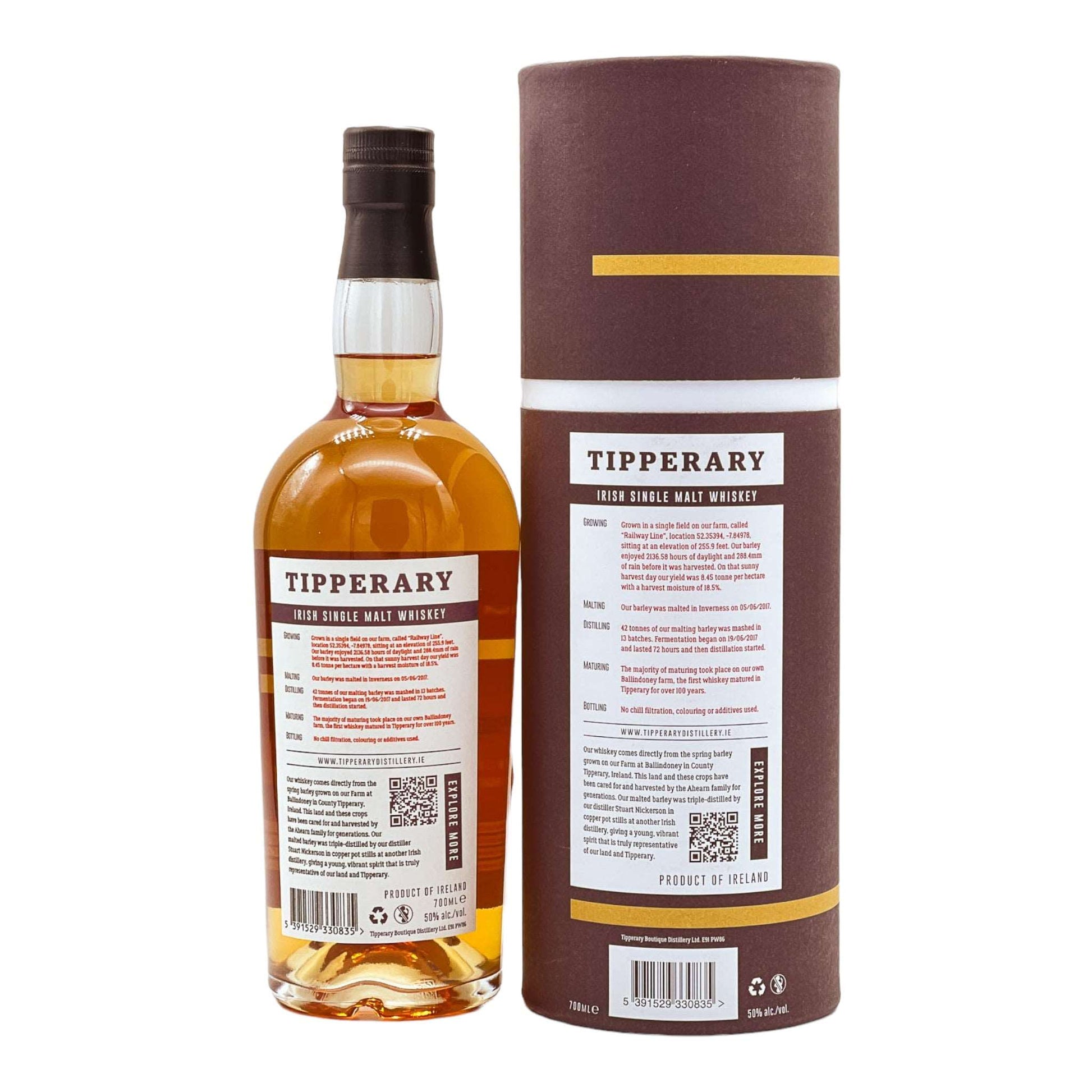 Tipperary | Homegrown Barley | Batch 2020.SM.01 | Irish Whiskey | 0,7l | 50%GET A BOTTLE