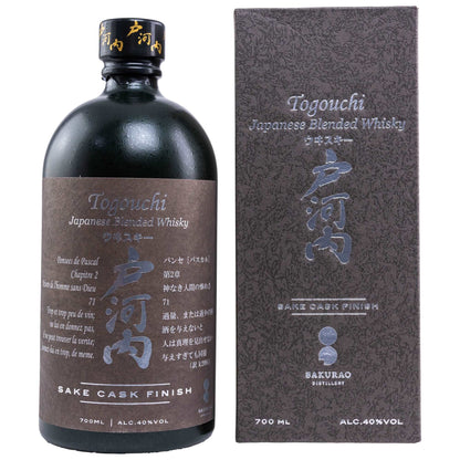 Togouchi | Sake Cask Finish | Blended Japanese Whisky | 0,7l | 40%GET A BOTTLE