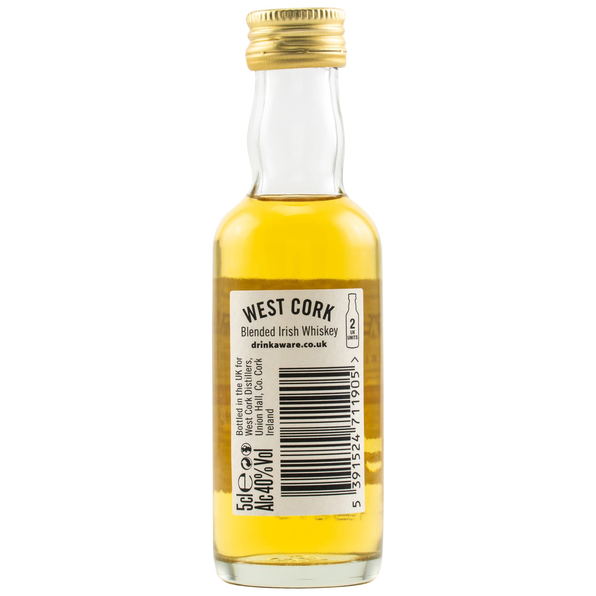 West Cork | Original Blend Bourbon Cask Miniatur | Blended Irish Whiskey | 0,05l | 40%GET A BOTTLE