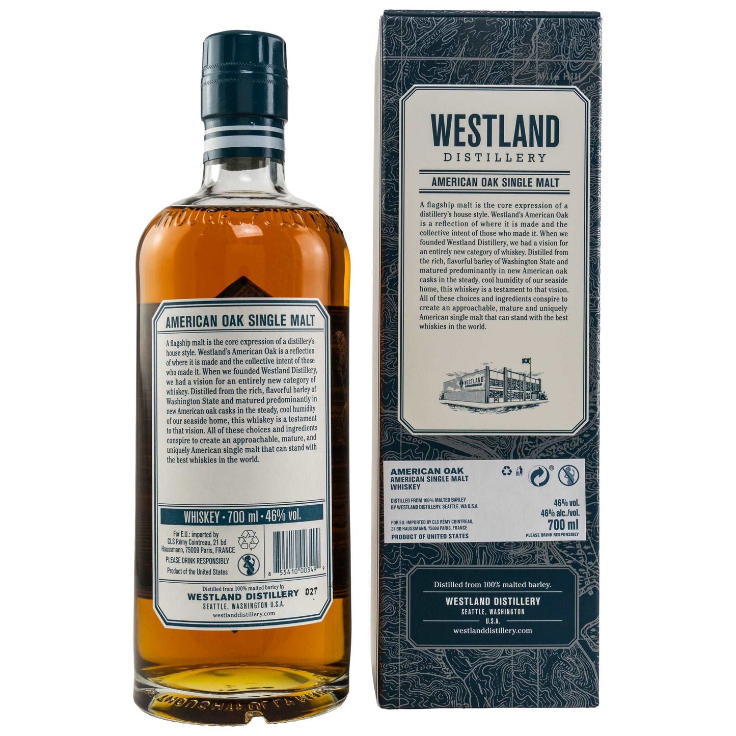 Westland American Oak Whiskey | American Single Malt | 0,7l | 46%GET A BOTTLE