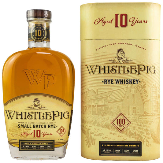 WhistlePig | 10 Jahre | 100 Proof | Straight Rye Whiskey | 0,7l | 50%GET A BOTTLE