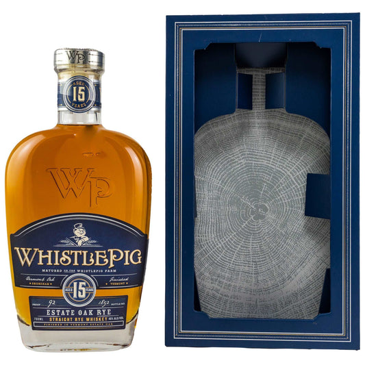 WhistlePig | 15 Jahre | Vermont Estate Oak Rye | 92 Proof | Straight Rye | 0,7l | 46% | in GPGET A BOTTLE