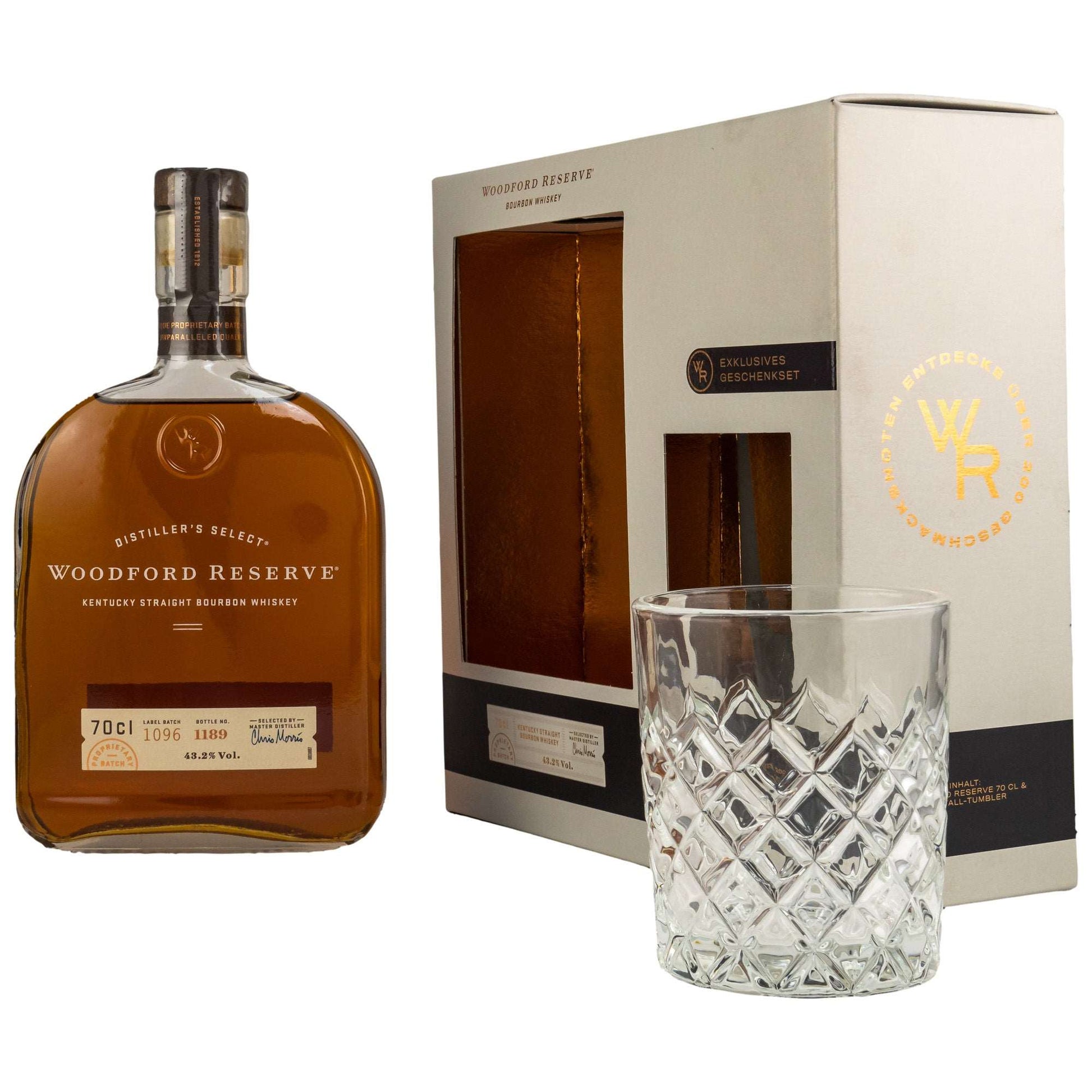 Woodford Reserve | Distiller's Select Geschenk-Set | Kentucky Straight Bourbon | 0,7l | 43,2%GET A BOTTLE